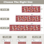 Rug for Hallways Kitchen Rug 2x6, Non Slip Washable Runner Rug - Image 2