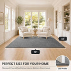 PURRUGS Easy Care Area Rug 4ft x 6ft, Non-Slip Machine Washable Entryway Rug - Image 8