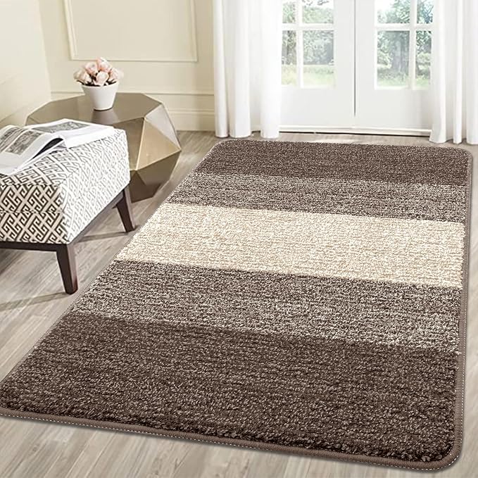Kitinjoy Indoor Outdoor Door Mat, 59x36 Non-Slip Absorbent Dirt Trapper by Kitinjoy