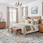 Vintage Area Rugs 9x12 Living Room, Large Washable Rug, Boho Carpet, Non Slip & - Image 5