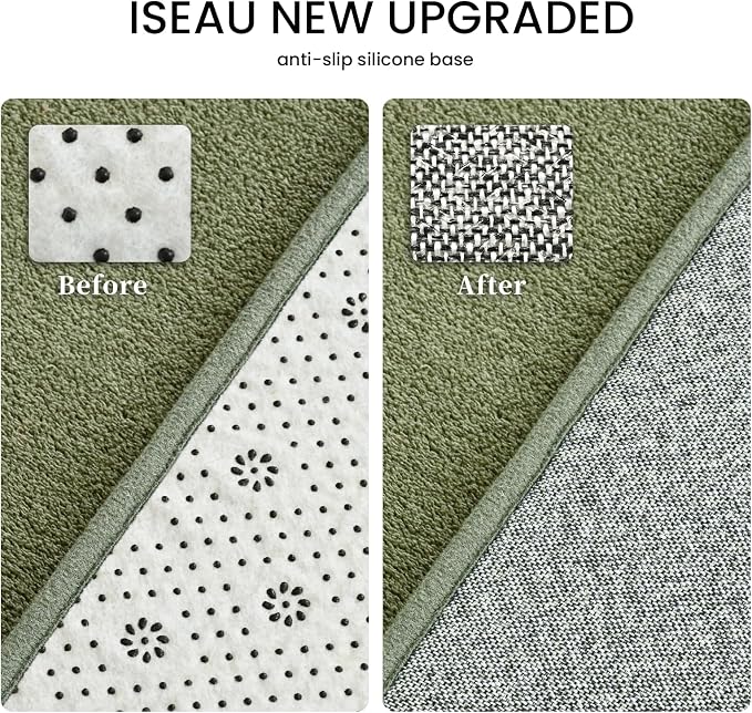 ISEAU 2x8 Runner Rug for Hallway, Soft Memory Foam Carpet - Image 4