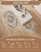 Madane Washable Oval Rug 3x5 for Entryway, Small Oval Area Rugs for Kitchen - Image 5