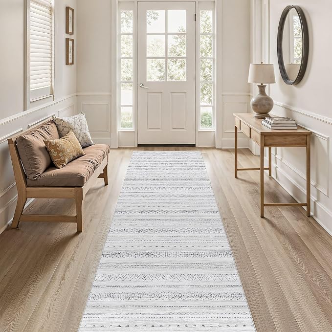 cotiled Hallway 2.6x8 Runner Rugs: Washable Boho Rugs - Image 7