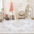 XLUEZ Area Rug 5x7 Living Room Rug, Machine Washable Vintage Distressed - Image 3