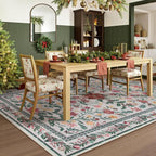 Wonnitar Christmas Rug for Living Room, Christmas Home Decor 8x10 Washable Rug - Image 7