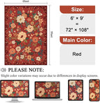 DUKINO 6x9 Area Rug, Floral Rugs - Image 2