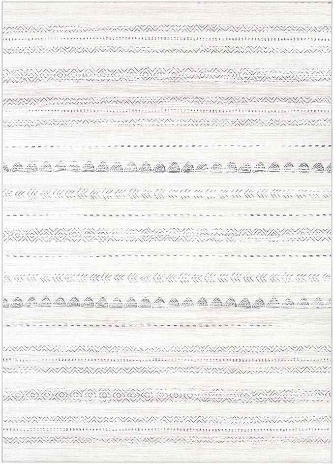Nakagishi 6x8 Area Rugs Living Room: Washable Boho Large Neutral Soft Farmhouse - Image 8