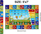 ABC Rug for Playroom Classroom Bedroom, 5x7 Kids Educational Area Rug for - Image 2