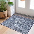 KILOCOCO Small Area Rug 2x3 Entryway Rugs Printed Vintage Floral Machine by Kilococo