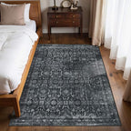 Rugxara 4x6 Rug for Living Room Bedroom, Vintage Retro Boho Area Rugs, Non Slip - Image 2