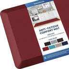 KitchenClouds Kitchen Mat Cushioned Anti Fatigue Kitchen Rug 0.8inch Water by KitchenClouds