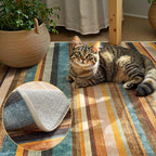 jinchan 5x7 Area Rug Modern Striped Rug Washable Rug Soft Large Indoor Floor - Image 7