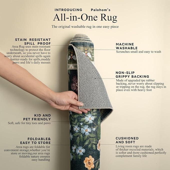 Washable Kitchen Rug Runners for Hallways: 2'x10' Runner Rugs - Image 5
