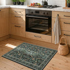 Washable Entry Rug 2x3 Non Slip, Vintage Small Throw Rugs - Image 3