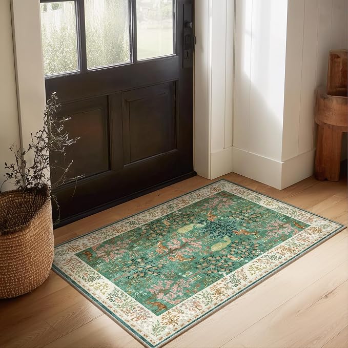 2x3 Washable Throw Rugs for Entryway: Small Area Rug Door Mat Indoor Entrance - Image 6