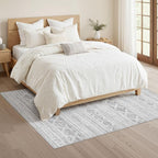 Nakagishi 4x6 Area Rugs Living Room: Washable Boho Large Neutral Soft Farmhouse - Image 4