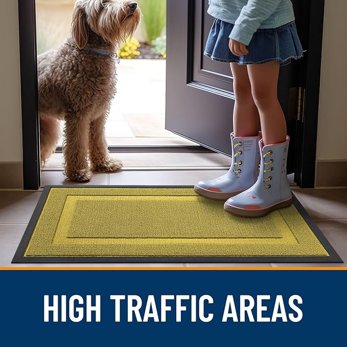 OLANLY Front Door Mat Indoor Outdoor Entrance, Waterproof All-Season, - Image 6