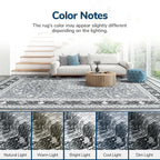 Lessymo Washable 8FT Round Area Rugs - Image 8