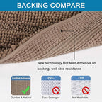 H.VERSAILTEX Bathroom Rugs Bath Rug Set 2 Piece Bathroom Contour Rug Toilet Mat - Image 4