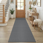 KOZYFLY Cotton Runners for Hallway 2.5'x8', Washable Runner Rug, Woven Non Slip by KOZYFLY