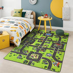 Terrug Kids Rug for Playroom, Non-Slip Washable Educational City Map for - Image 3