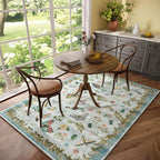 Machine Washable Rug for Living Room: 5x7 Area Rugs Vintage Rug Stain Resistant - Image 7