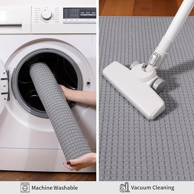 YIHOUSE Indoor Door Mat 24" x 36", Non-Slip Washable Entryway Mat, Dirt Trapper - Image 5