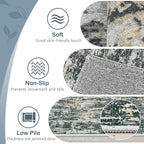 Area Rugs 6x9 Living Room: Washable Rug Modern Abstract Large Rugs Soft Non - Image 7