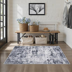 Washable Area Rug 3x5 Entryway Rug: Washable Modern Abstract Soft Thin Rug - Image 3