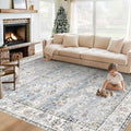 XLUEZ Area Rug 6x9 Living Room Rug, Machine Washable Vintage Distressed Boho by XLUEZ
