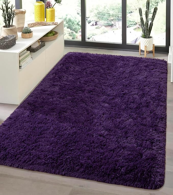 Andecor Soft Fluffy Bedroom Rugs, 3 x 5 Feet Indoor Shaggy Plush Area Rug - Image 7