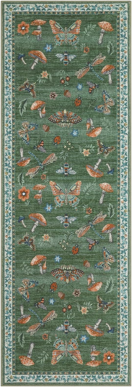 ROYHOME Mushroom Insect Rug 2x6 Runners - Image 4