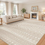Miukiki 10x14 Area Rugs for Living Room Moroccan Washable Rugs Non Slip Indoor by Miukiki