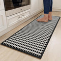YDKGL Kitchen Rugs Non Slip Washable, Rubber Backing Soft Chenille Braided by YDKGL