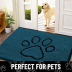 Smiry Dog Door Mat for Muddy Paws, Absorbent Dirt Trapper Non Slip Quick Dry - Image 7
