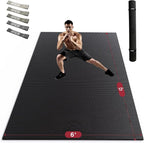 HAPBEAR Large Exercise Mat-7'x5'/6'x8'/6'x9'/6'x10'/6'x12'x8mm, Ultra Durable by HAPBEARFitness