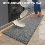 Kitchen Rugs and Mat Non Slip Washable, Super Absorbent Kitchen Mats - Image 3