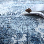 Rugcomf 4x6 Rug Washable Boho Soft Area Rug Abstract Pattern Non-Slip Faux Wool - Image 7