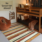 jinchan 5x7 Area Rug Modern Striped Rug Washable Rug Soft Large Indoor Floor by JINCHAN