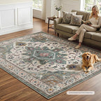 HOOBRO 5 x 7 Area Rugs Washable, Living Room Rugs, Non-Slip Rug Stain Resistant - Image 2