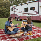 GENIMO Waterproof Outdoor Rug for Patio Clearance, Lightweight RV Camping Mat - Image 3