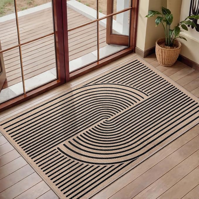 Tangsoo Easy Jute Rug, 2x3 Washable Small Area Outdoor Rug - Image 2