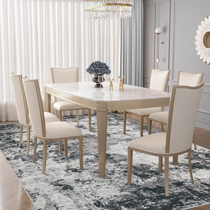 XLUEZ 6x9 Area Rugs for Living Room, Washable Modern Abstract Large Area Rug - Image 5