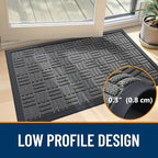 OLANLY Front Door Mat Outside Entrance 71x23, Heavy Duty Sturdy Natural Rubber - Image 5