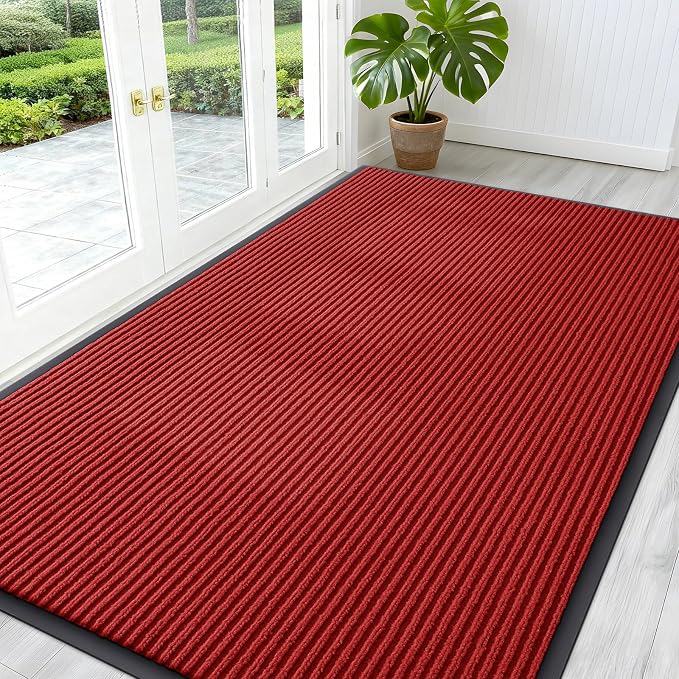 OLANLY Front Door Mat Indoor Outdoor Entrance, Waterproof Heavy Duty Doormat by OLANLY