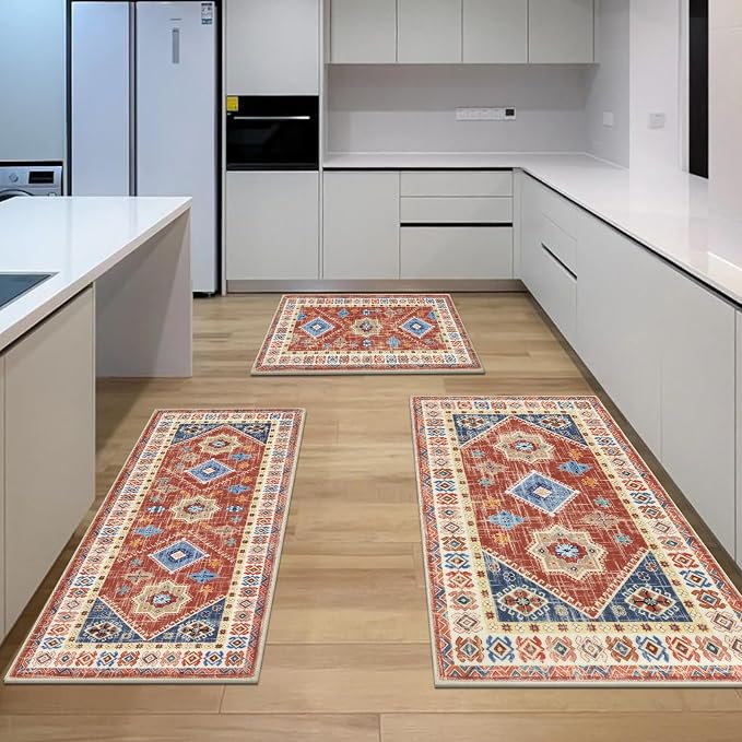 HEBE Boho Kitchen Rug Sets 3 Piece - Image 7