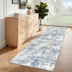 XLUEZ 2x7 Runner Rug for Hallway, Washable Modern Abstract Runner Rugs Neutral - Image 4