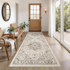 Vintage Hallway Runner Rug 3x8: Large Soft Washable Entryway by COTILED