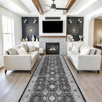 Washable 4x12 Hallway Runner Rug: Vintage Soft Carpet - Image 7