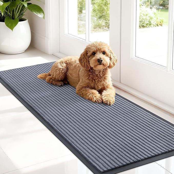 OLANLY Front Door Mat Indoor Outdoor Entrance, Waterproof Heavy Duty Doormat by OLANLY